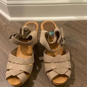 Mia clogs viveka Taupe leather